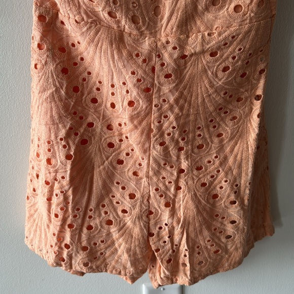 Chicways | Women’s Small | Orange Eyelet Romper Jumpsuit - Picture 5 of 10